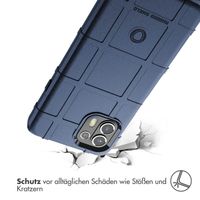 imoshion Rugged Shield Backcover für das Motorola Edge 20 Lite - Dunkelblau