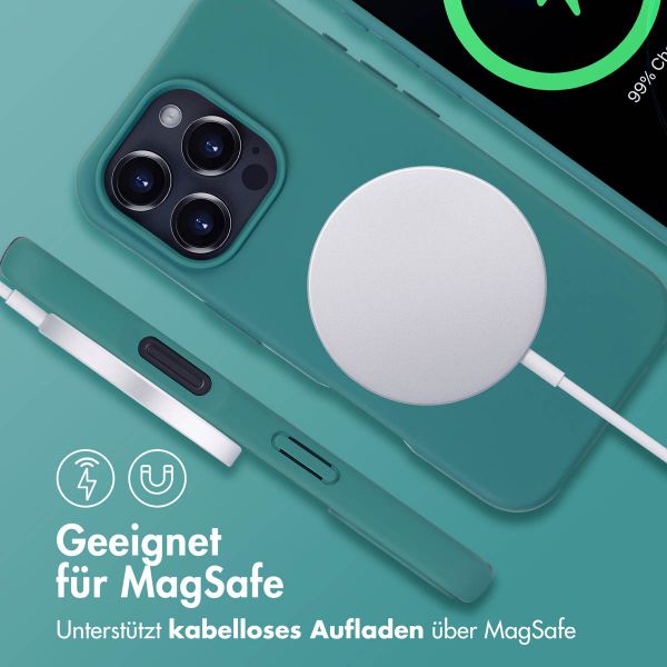 imoshion Color Backcover mit abnehmbarem Handykette und MagSafe Apple iPhone 16 Pro - Dunkelgrün