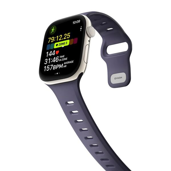Nomad Tempo Silikonarmband für das  Apple Watch Series 1 - 11 / SE / Ultra (44/45/46/49 mm) - Wide fit - Purple