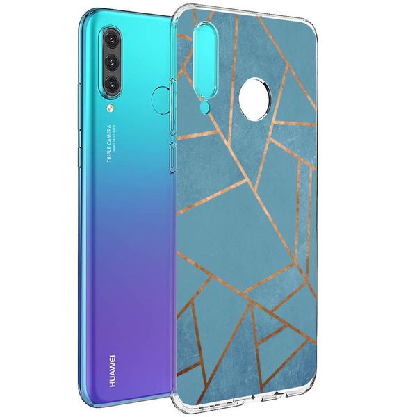 imoshion Design Hülle für das Huawei P30 Lite - Blue Graphic