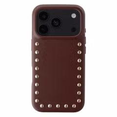 Selencia Studs Backcover mit MagSafe Apple iPhone 18 Pro / 17 Pro - Cacao Crush