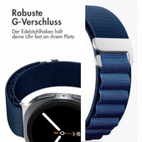 imoshion Nylon Alpine Armband für das  Samsung Galaxy Watch 8 (40/44mm) / Classic (46mm) - Dunkelblau