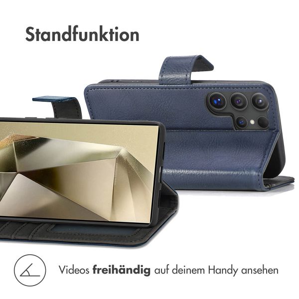 imoshion Luxuriöse Klapphülle Samsung Galaxy S25 Ultra - Dunkelblau