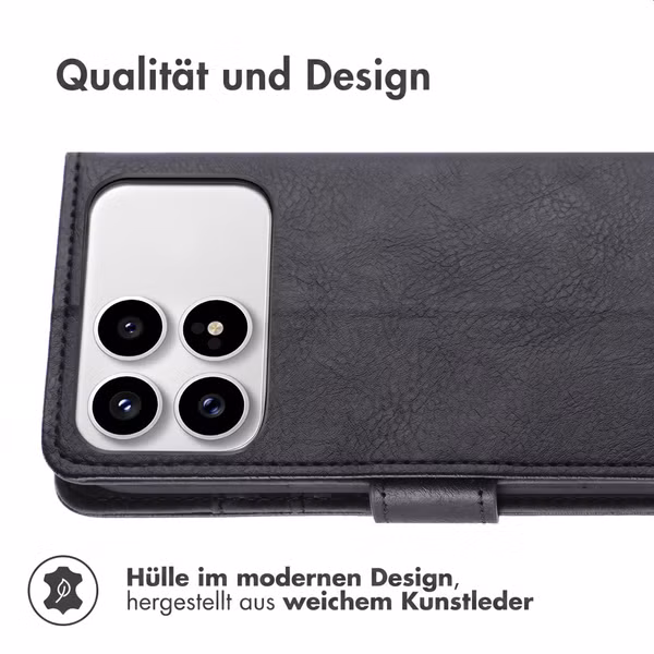 imoshion Luxuriöse Klapphülle Xiaomi Poco F8 Pro - Schwarz