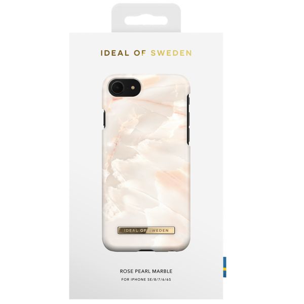 iDeal of Sweden Fashion Back Case für das iPhone SE (2022 / 2020) / 8 / 7 / 6(s) - Rose Pearl Marble