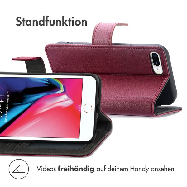 imoshion Luxuriöse Klapphülle Apple iPhone 8 Plus / 7 Plus - Bordeaux