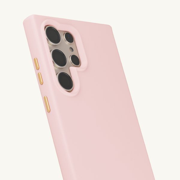 Selencia Rivièra Backcover mit MagSafe mit abnehmbaren Haken Samsung Galaxy S24 Ultra - Sorbet Pink