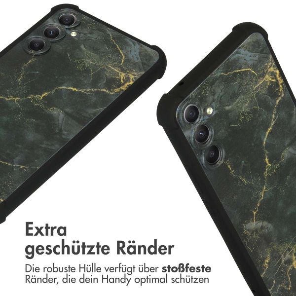 imoshion Design Hülle mit Band für das Samsung Galaxy A34 (5G) - Black Marble