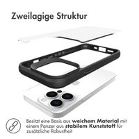 imoshion Rugged Hybrid Case für das iPhone 14 Pro Max - Schwarz / Transparent