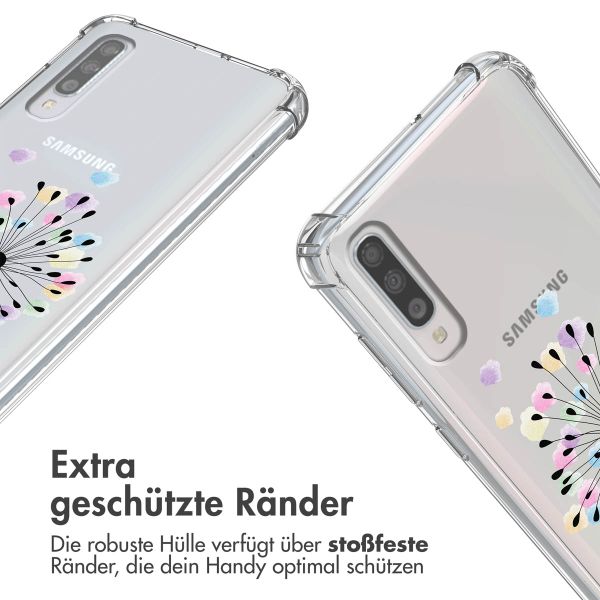imoshion Design Hülle mit Band Samsung Galaxy A70 - Sandstone Dandelion