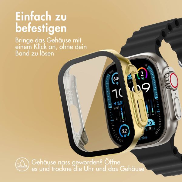 imoshion Full Cover glänzendes Hard Case für die Apple Watch Ultra / Ultra 2 – 49 mm – Gold