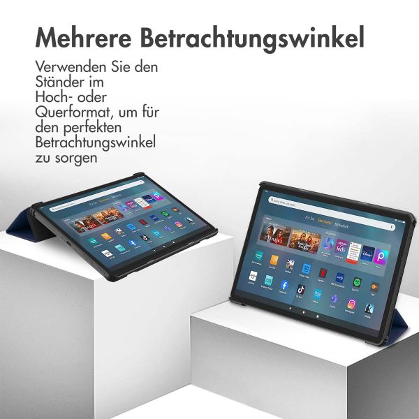 imoshion Trifold Klapphülle für das Amazon Fire Max 11 - Dunkelblau