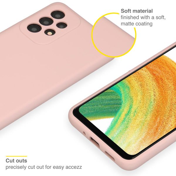 Accezz Liquid Silikoncase für das Samsung Galaxy A33 - Rosa