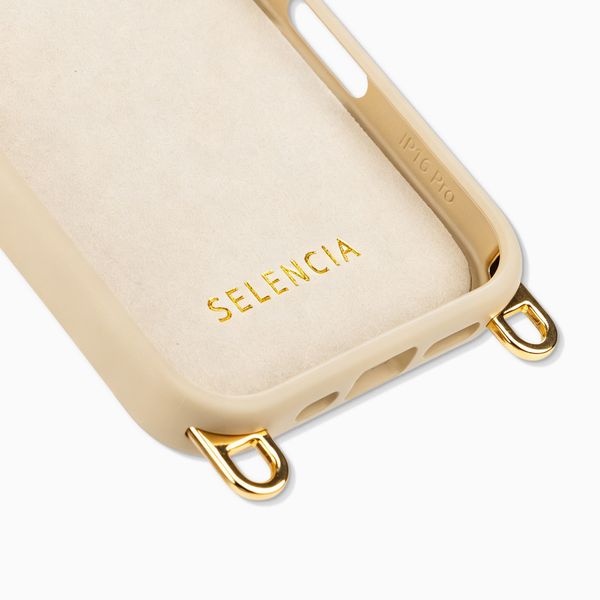 Selencia Rivièra Backcover mit MagSafe mit abnehmbaren Haken Apple iPhone 16 Pro Max - Milky Latte
