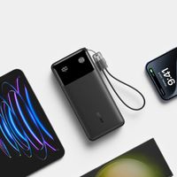 Anker Powerbank - 20.000 mAh - 30 Watt - USB-A + 2x USB-C - Schwarz