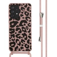 imoshion Silikonhülle design mit Band für das Samsung Galaxy A33 - Animal Pink