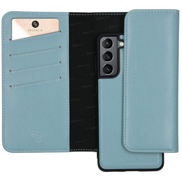 Selencia Clutch Klapphülle aus Leder mit herausnehmbarem Case Galaxy S21 Plus