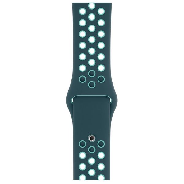 Apple Nike Sport Band Apple Watch Series 1-10 / SE / Ultra (2) - 42/44/45/46/49 mm - Midnight Turquoise / Aurora Green