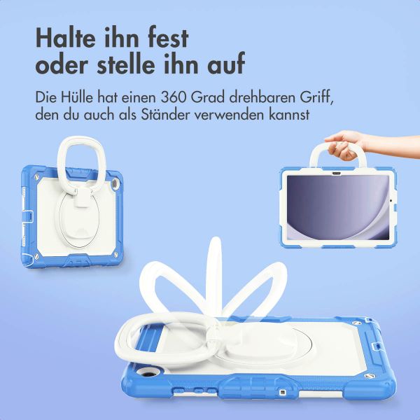imoshion Rugged Kindersicher Schutzhülle Samsung Galaxy Tab A9 Plus - Blau