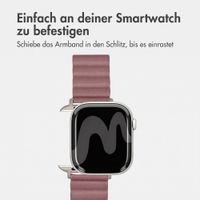 imoshion Magnetisches Kunstlederarmband für Apple Watch | 44/45/46/49 mm - Rose