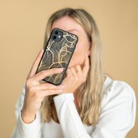 imoshion Design Hülle für das Apple iPhone 12 Pro Max - Blätter / Schwarz