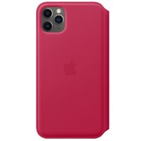 Apple Leather Folio Klapphülle Apple iPhone 11 Pro Max - Raspberry