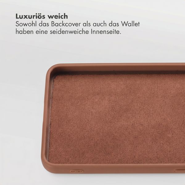 Selencia Olyn Abnehmbare Bookcase mit MagSafe Samsung Galaxy S26 Ultra - Braun