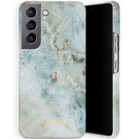 Selencia Maya Fashion Backcover für das Samsung Galaxy S22 - Marble Blue