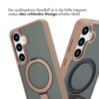 Accezz Ring Stand Backcover mit MagSafe Samsung Galaxy S25 Plus - Braun