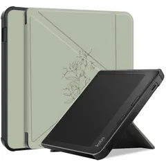 imoshion Design Klappbare Klapphülle für das Kobo Libra Colour - Floral Green