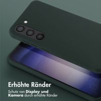 Selencia SilikonHülle mit abnehmbarem Band Samsung Galaxy S23 - Dunkelgrün