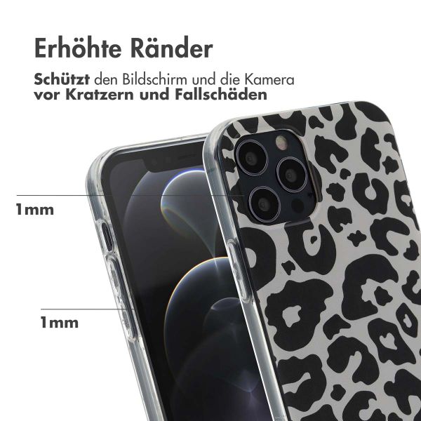 imoshion Design Hülle Apple iPhone 12 (Pro) - Leopard Transparent