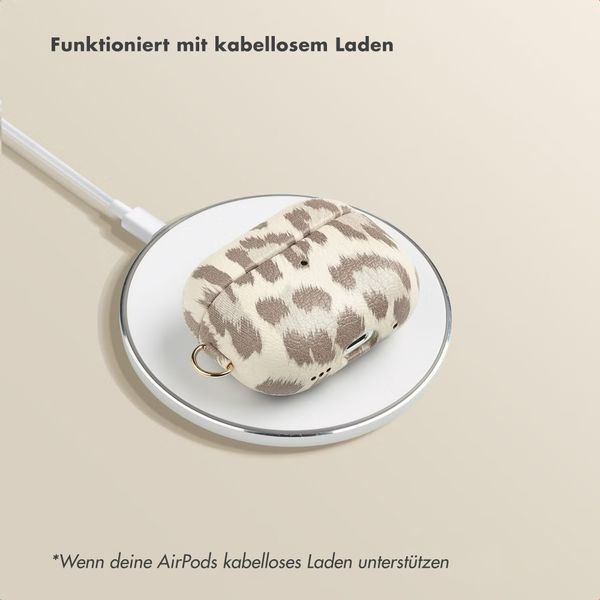 Selencia Sabi Case Apple AirPods Pro 3 - Leopardenmuster - Soft Ivory