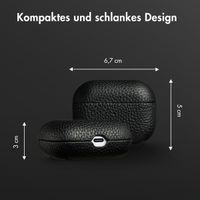 Accezz Echtes Leder Case Apple AirPods Pro - Schwartz