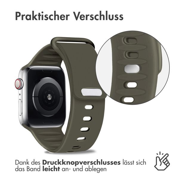 imoshion Silikonband für das Apple Watch Series 1-9 / SE - 38/40/41 mm / Series 10 - 42 mm - Olive Green