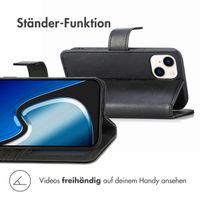 imoshion Luxuriöse Klapphülle Apple iPhone 15 - Schwarz