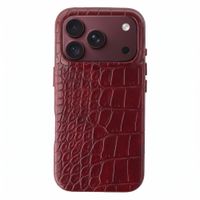 Selencia Croco Backcover mit MagSafe Apple iPhone 18 Pro / 17 Pro - Burgundy