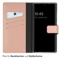 Selencia Echtleder Klapphülle für das Samsung Galaxy S23 Ultra - Dusty Pink