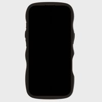 Holdit Wavy Case für das iPhone 16 Pro - Black / Transparent