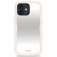 Holdit Wavy Case für das iPhone 12/12 Pro - Light Beige / Mirror