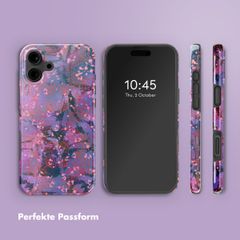 Selencia Vivid Rückabdeckung mit MagSafe Apple iPhone 16 - Fresh Paint Flower Orange