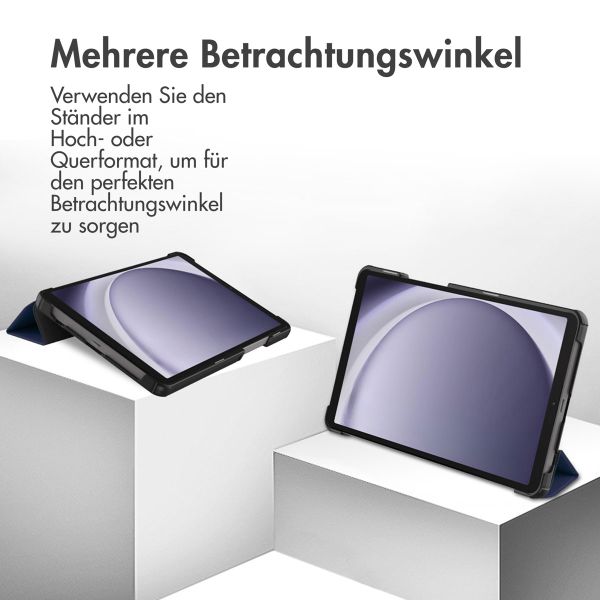 imoshion Trifold Klapphülle Samsung Galaxy Tab A11 / A9 8.7 Zoll - Dunkelblau