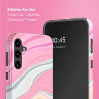 Selencia Vivid Tough Back Cover für das Samsung Galaxy S23 FE - Pastel Lipstick Marble