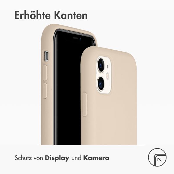 Accezz Liquid Silikoncase für das iPhone 11 - Stone