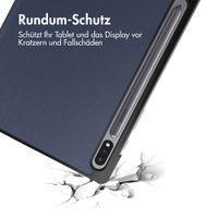 imoshion Trifold Klapphülle Samsung Galaxy Tab S8 / S7 - Dunkelblau