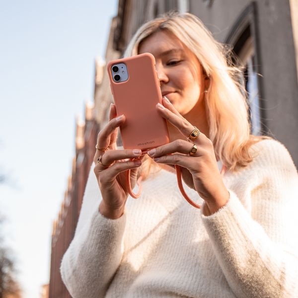 imoshion Color Backcover mit abtrennbarem Band Apple iPhone X / Xs - Peach
