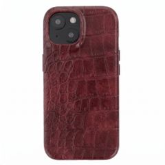 Selencia Croco Backcover mit MagSafe Apple iPhone 14 / 13 - Burgundy