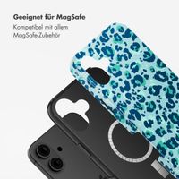 Selencia Vivid Tough Back Cover mit MagSafe für das iPhone 16 - Wild Spots Light Blue