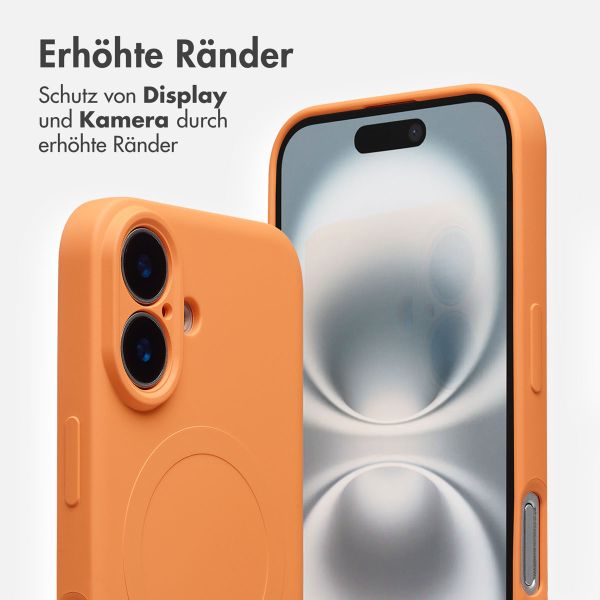 imoshion Color Back Cover mit MagSafe Apple iPhone 16 - Neon Orange