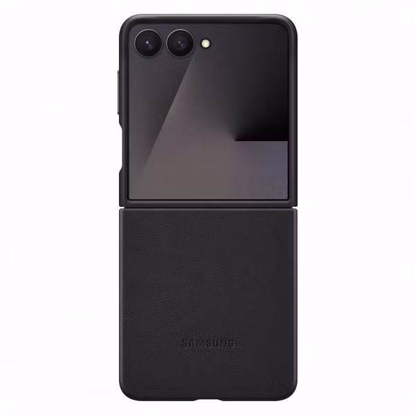 Samsung Original KindSuit Vegan Leather Case Samsung Galaxy Z Flip 7 - Black